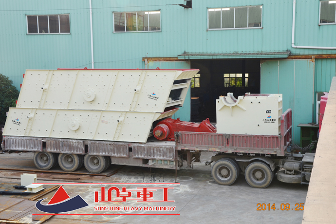 時產280噸玄武岩生產線發貨現場